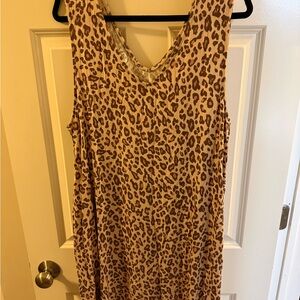 Maurices Leopard Print Dress - Brown and Tan